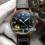 Super Clone IWC Big Pilot's Spitfire Watch Black Dial Bronze Case GB Factory